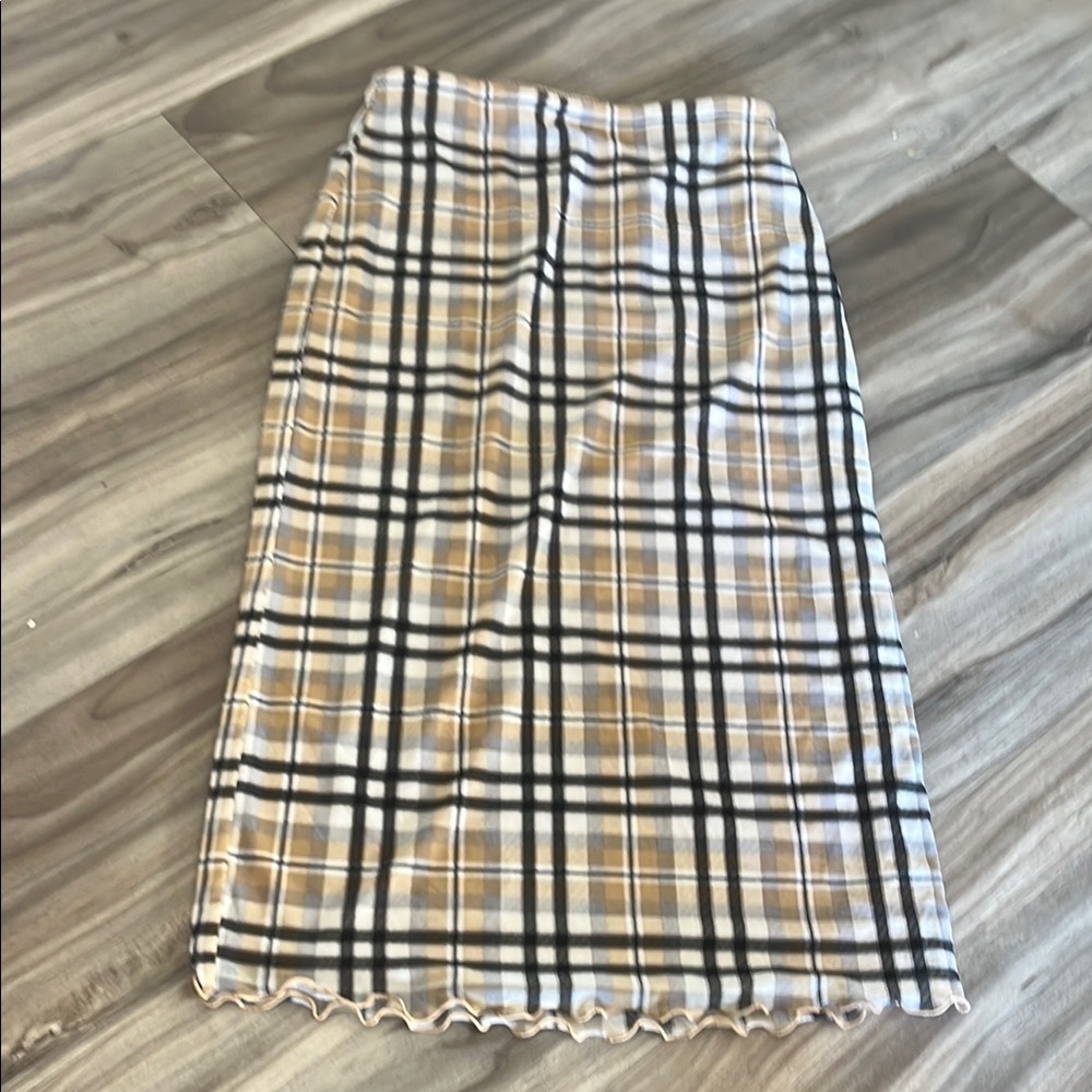 Forever 21 Tan Midi Pencil Skirt for Work